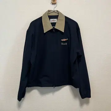 Brook 집업 자켓 네이비 베이지