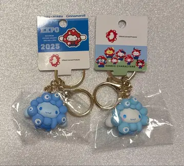 산리오 미야쿠미야쿠 입체 마스코트 키링 시나모롤 2개 세트