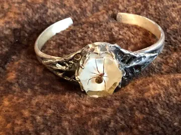 MFM엠 hide 착용 뱅글 팔찌 mfm 스파이더 독거미 hex