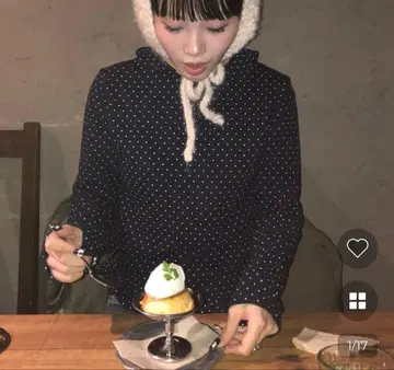 누구 하쿠 도트 컬러 셔츠