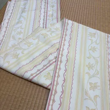 코몬 줄무늬 패턴 양풍 순수 실크 하카케 포함