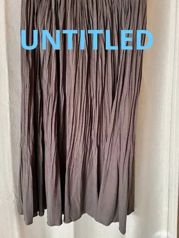 차콜 그레이 플리츠 스커트 허리밴딩