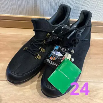 새상품 베네통 방수 블랙 하이컷 부츠 24cm