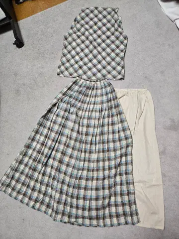 체크 무늬 셋업 일본제