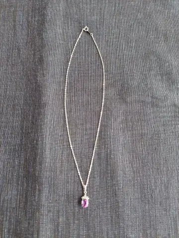 자수정 목걸이 약 45cm