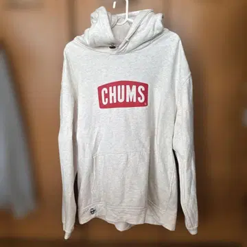 CHUMS 후드 부착 후드티 그레이