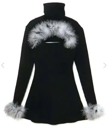 meltthelady mix fur mini dress