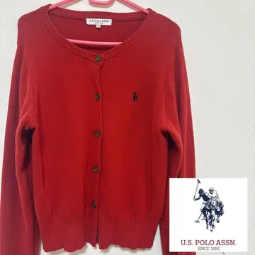 POLO 폴로 가디건 빨간색 (상태 깨끗함)