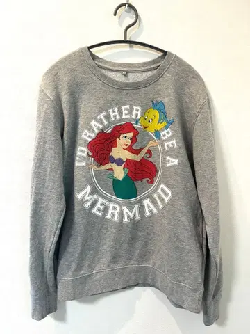 구제 의류 빈티지 USA 여성용 트레이닝복 디즈니 아리엘