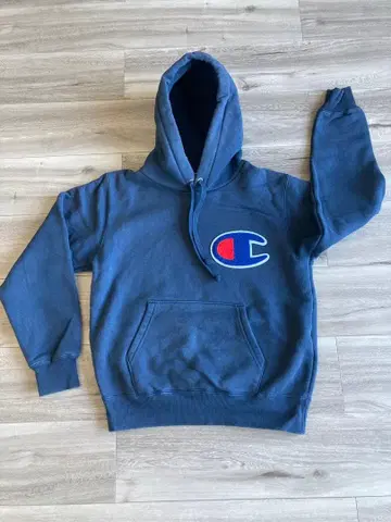 [ Champion ] 빅 로고 속기모 후드 맨투맨 C3-E127