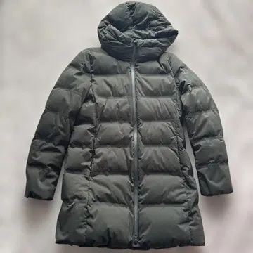 유니클로 심리스 다운 숏코트 올리브 M