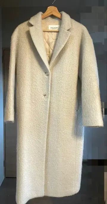 SPICK AND SPAN 울 모헤어 롱 코트 사이즈 36 라이트 그레이