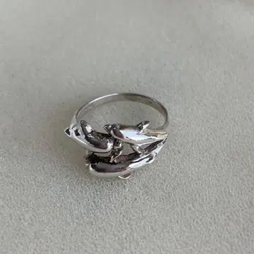 925 실버 돌고래 반지 #1054