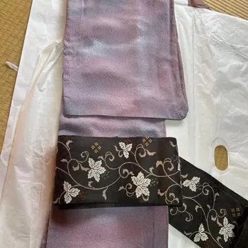 코몬 순수 실크 보라색