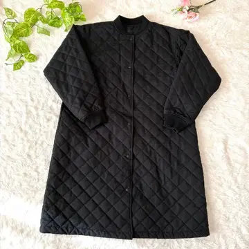 무인양품 MUJI 워셔블 퀼팅 코트 블랙 L