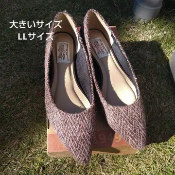 해리스 트위드 스틸레토 플랫슈즈 LL 사이즈 시착만 한 상품