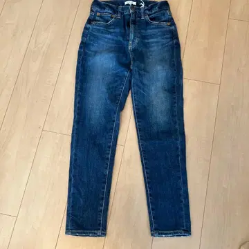 미사용 새상품 PLST 스키니 데님 XS 다크 블루