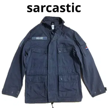 사르카스틱 다크 그레이 밀리터리 자켓 sarcastic