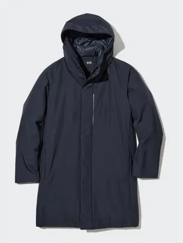 유니클로 하이브리드 다운 코트 남성용 M NAVY