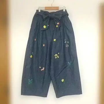 franche lippee 자수 와이드 팬츠