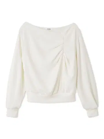 [ SNIDEL ] 턱 디테일 풀오버 맨투맨