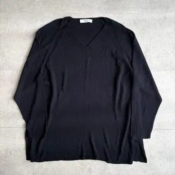 MARINA BASIC RINALDI 블랙 V넥 니트 M 사이즈