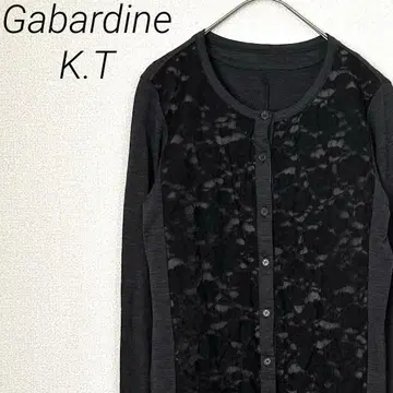 Gabardine K.T 세트 가디건 원피스 모 100% 레이스