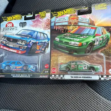 핫휠 마쓰다 RX-3 & '94 닛산 프리메라 2개 세트