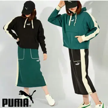푸마 PUMA 셋업 맨투맨 후드티 스커트 L