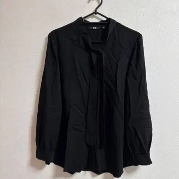 유니클로 UNIQLO 레이온 보타이 블라우스