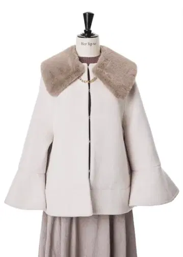 herlipto Convertible FauxFur Tippet Coat