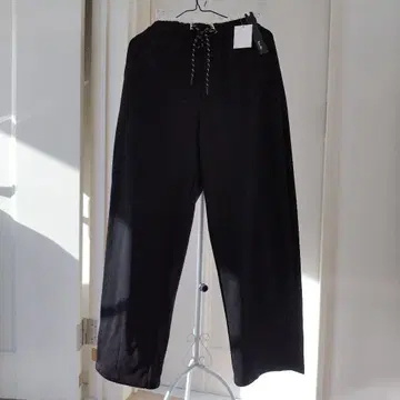 폴린느 브로 블랙 와이드 팬츠 이지 팬츠