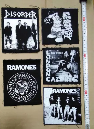 5장 천 패치 세트 펑크 낱개 판매 불가