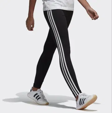 아디다스 오리지널스 3 스트라이프 레깅스 블랙