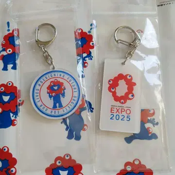 오사카 간사이 엑스포 미야쿠미야쿠 아크릴 네임택 키링