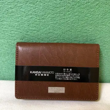 KANSAI YAMAMOTO HOMME 명함지갑 브라운 미사용