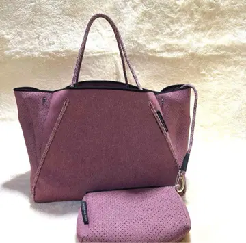 새상품 STATE OF ESCAPE 네오프렌 토트백 워시드 로즈