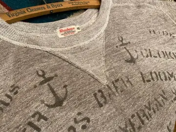 WAREHOUSE USN 스텐실 양V 프리덤 슬리브 웨어하우스