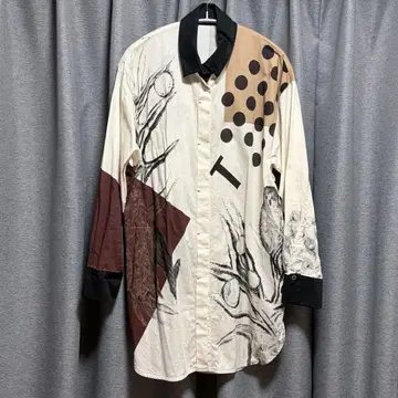 HIROKO KOSHINOTORUNK 아트 프린트 긴팔 셔츠