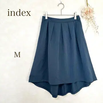 [인덱스] 스커트 플레어 밑단 디자인 비대칭 블루 그린