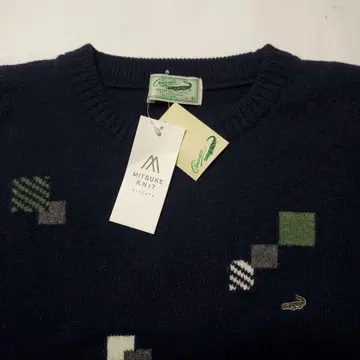 크로커다일 니트 스웨터 미사용 택 포함 3L 일본제