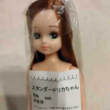 리카짱 캐슬 인형 본체 빨간색 금색 브라운 그린 아이 프린트