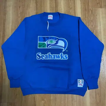 90's USA NFL SEATTLE SEAHAWKS 자수 로고 맨투맨