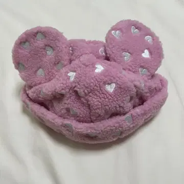 미키 팬캡 모자 보아 하트 핑크 디즈니