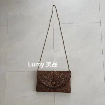새상품급 Lumy 파티 비즈 백 브론즈