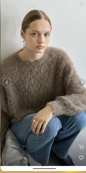 아메호리 페더 루즈핏 니트 풀오버