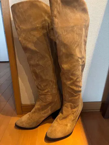 베이지 롱 부츠