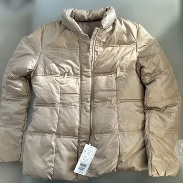 MK 미쉘클랑 베이지 여성용 다운 자켓
