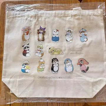 mofusand x 산리오 캐릭터즈 빅 토트백 ( 모두 모여 )