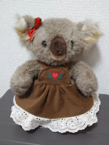 코알라 봉제 인형 브라운 드레스